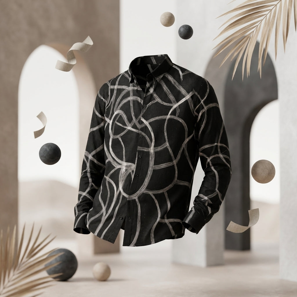 Abstract Pulse Premium Shirt
