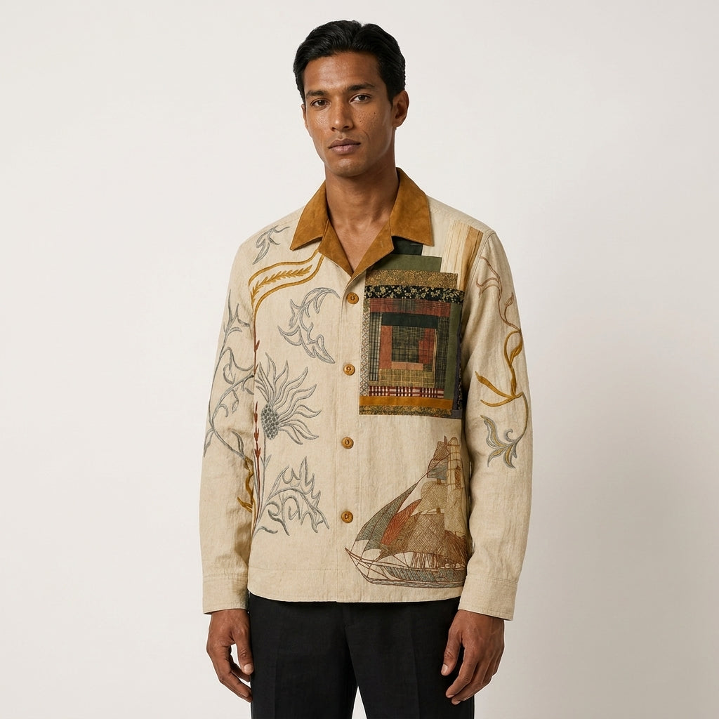 Artisan Patchwork Full Sleeve Shirt