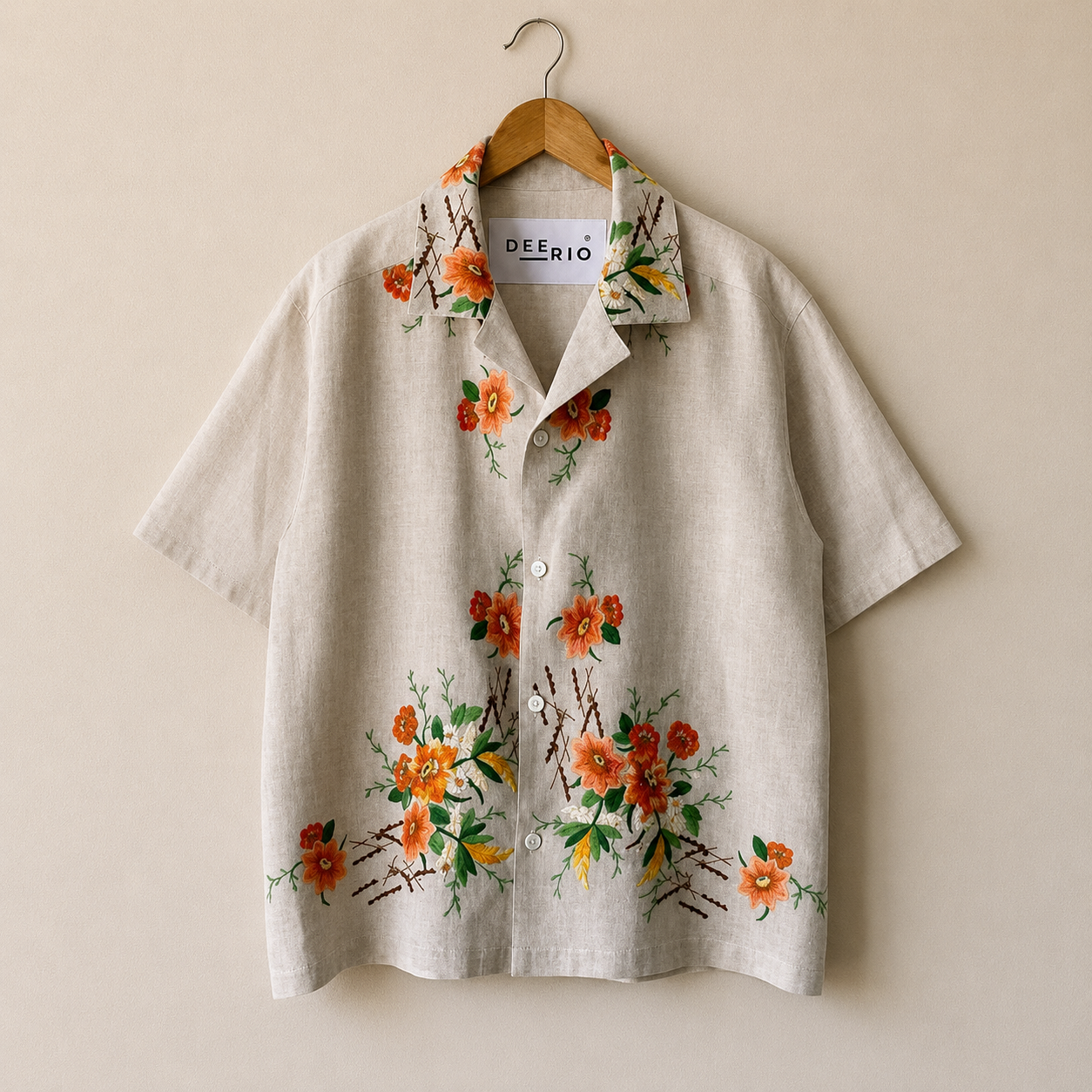 Sunset Floral Camp Shirt