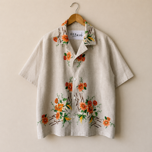 Sunset Floral Camp Shirt