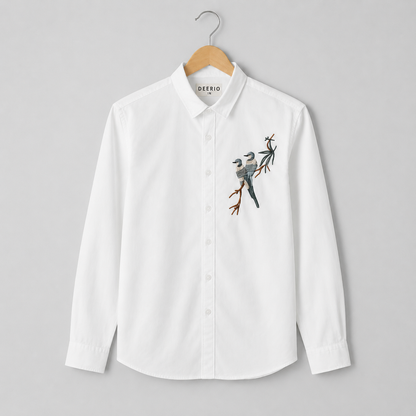 Twin Sparrow Embroidered Shirt