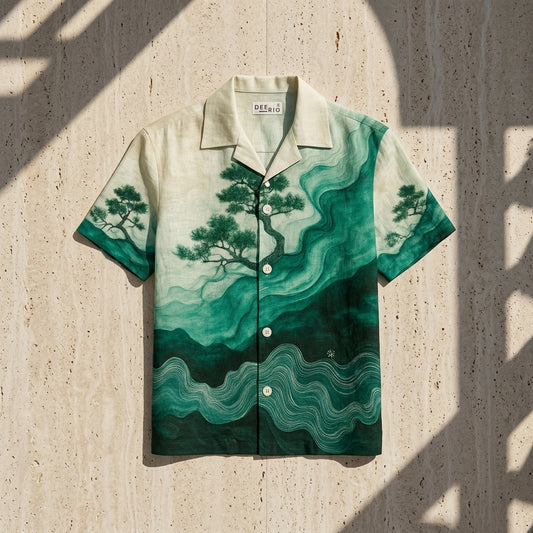 Mystic Green Landscape Resort Shirt