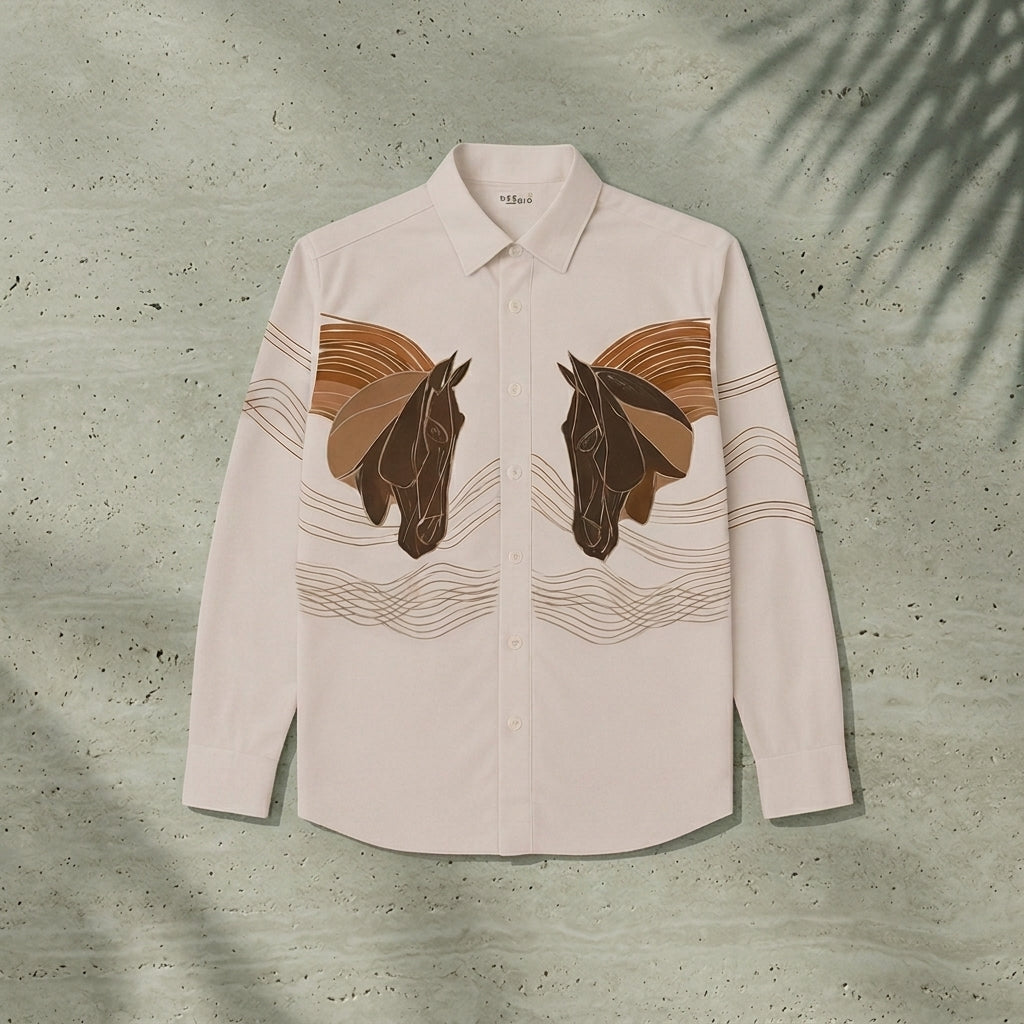 Twin Stallion Art Shirt