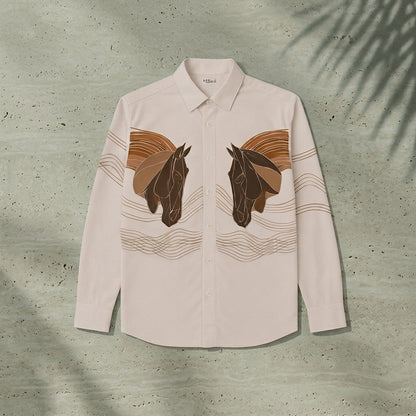 Twin Stallion Art Shirt