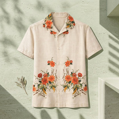 Sunset Floral Camp Shirt