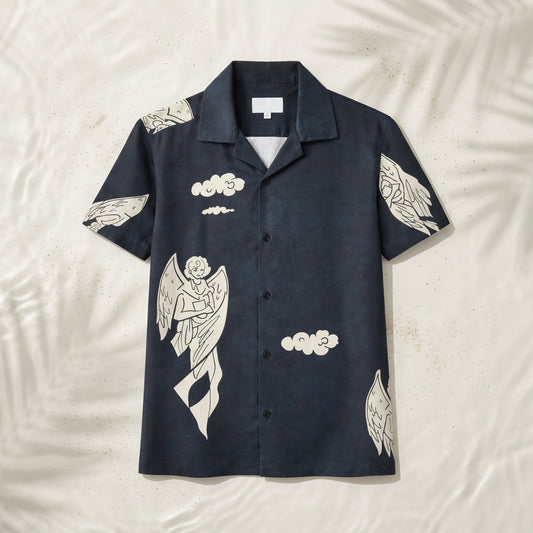 Angel Graphic Navy Shirt