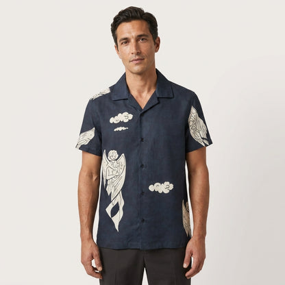 Angel Graphic Navy Shirt