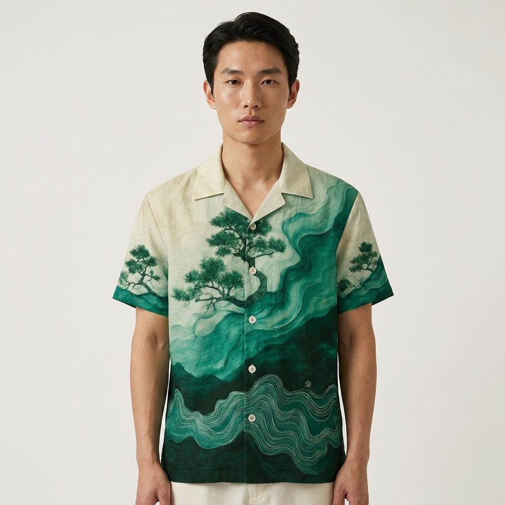 Mystic Green Landscape Resort Shirt