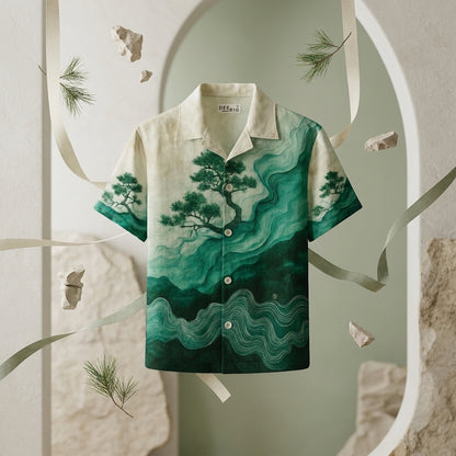 Mystic Green Landscape Resort Shirt