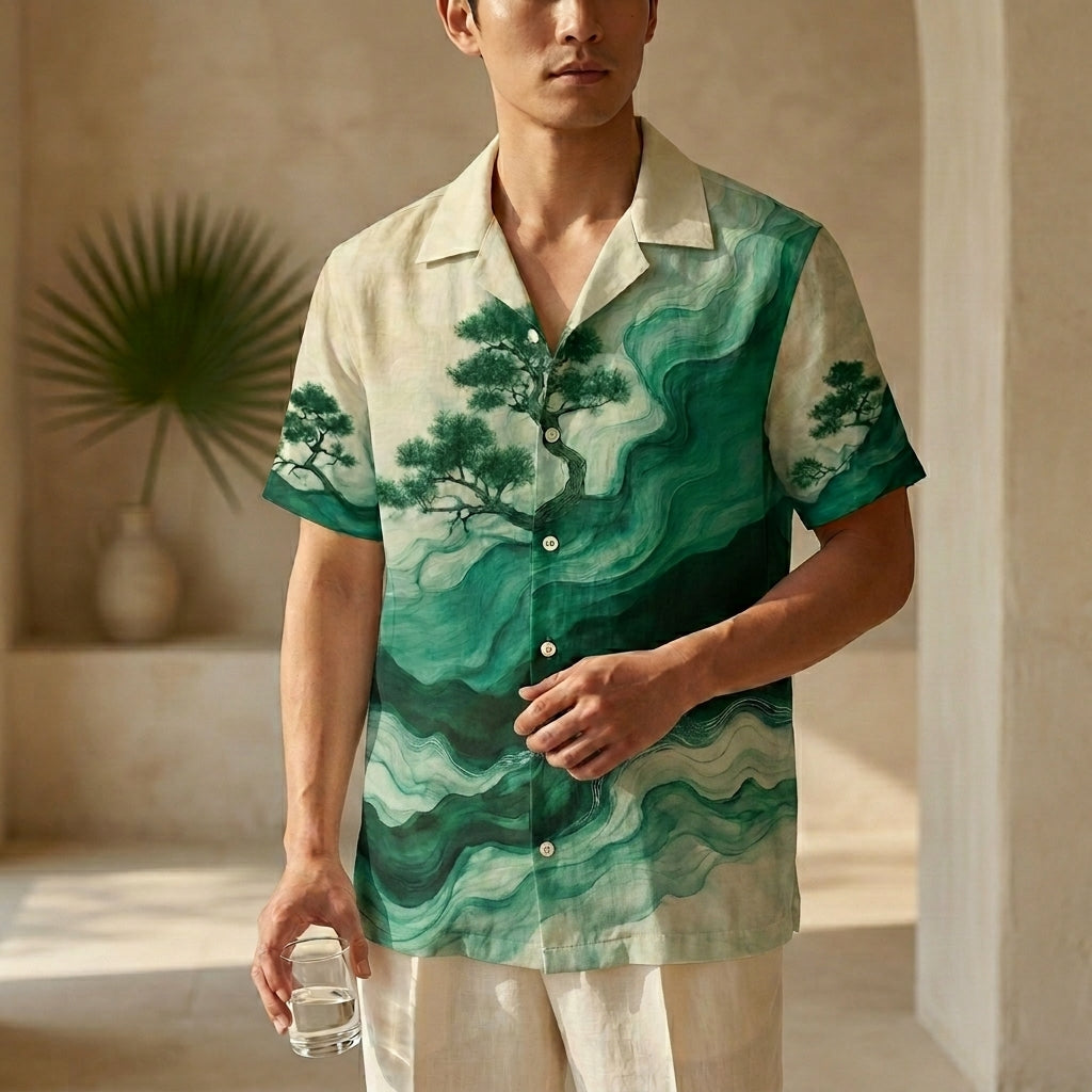 Mystic Green Landscape Resort Shirt