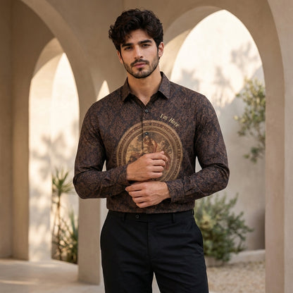 Baroque Brown Classic Shirt