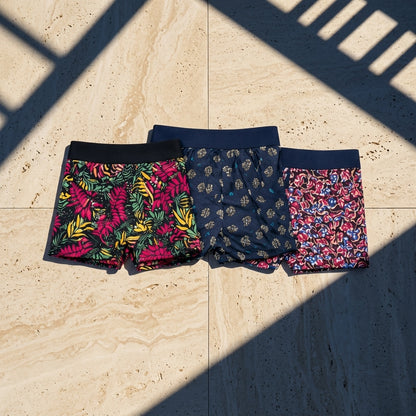 VibeX Printed Boxer Briefs 3 Pcs