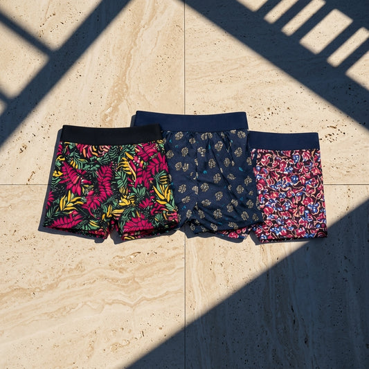 VibeX Printed Boxer Briefs 3 Pcs