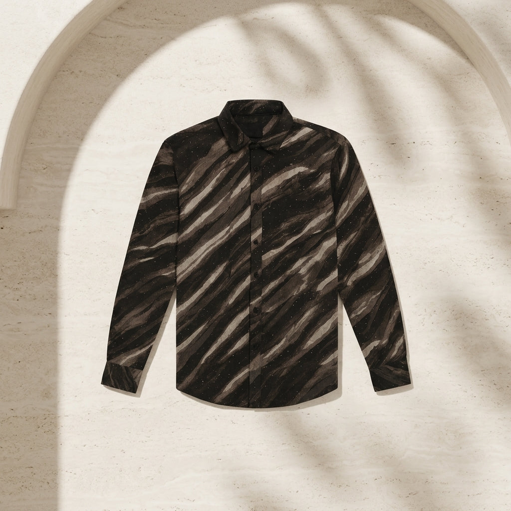 Dark Marble Pattern Shirt