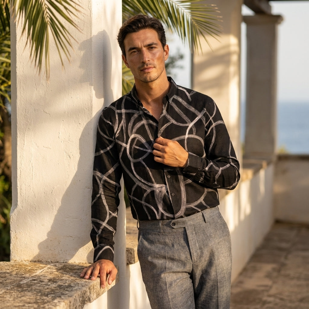 Abstract Pulse Premium Shirt