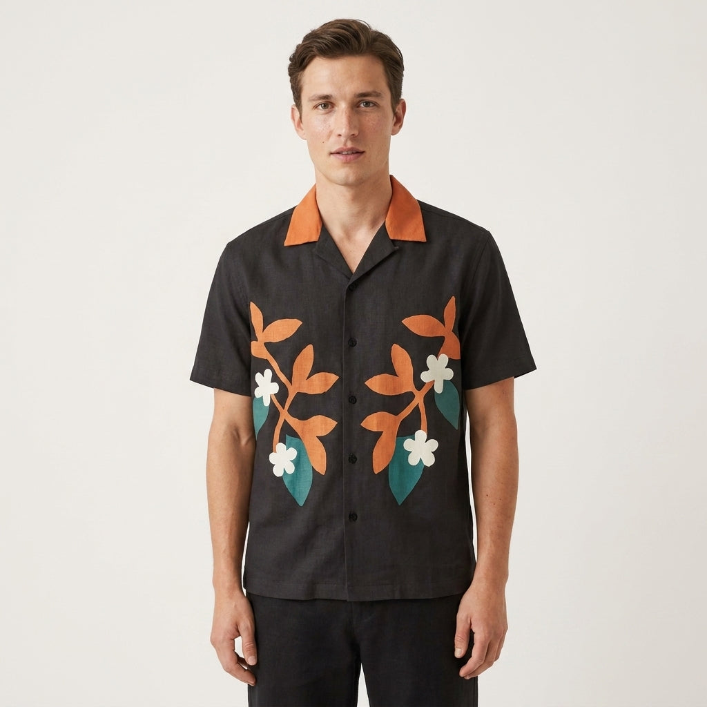 Tropical Bloom Cuban Shirt