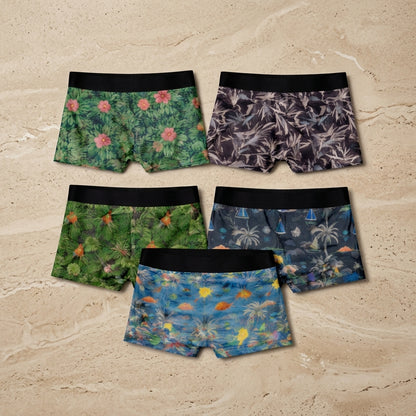 Color Burst Printed Boxer Briefs 5 Pcs