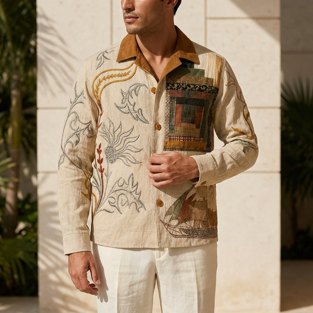 Artisan Patchwork Full Sleeve Shirt