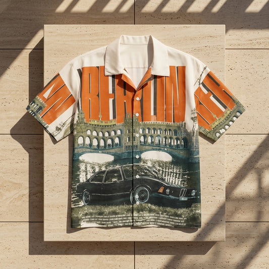 Berlin Streetscape Premium Printed Shirt