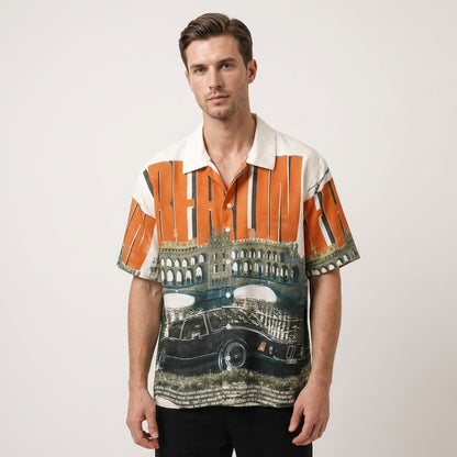 Berlin Streetscape Premium Printed Shirt