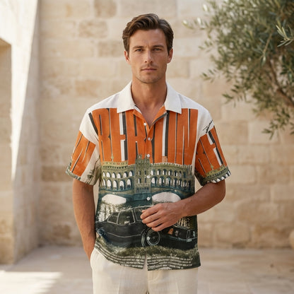 Berlin Streetscape Premium Printed Shirt