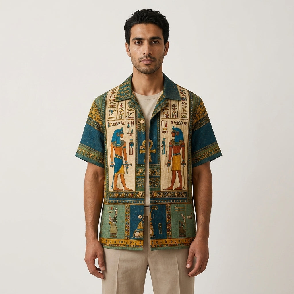 Royal Nile Egyptian Print Shirt
