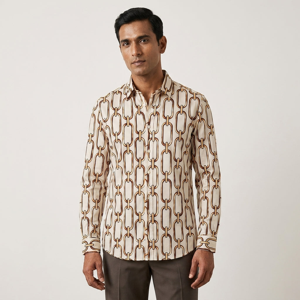 Luxe Geometric Link Shirt