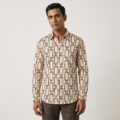 Luxe Geometric Link Shirt