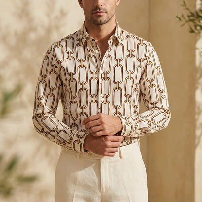 Luxe Geometric Link Shirt